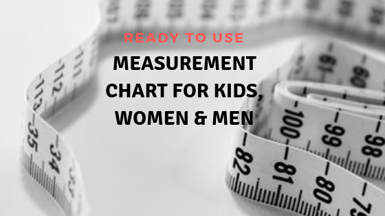 Ready to use chart body measurement
