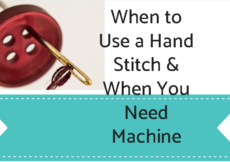 Hand stitch or machine stitch